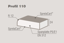 Sprelacart-Fensterbank PR110